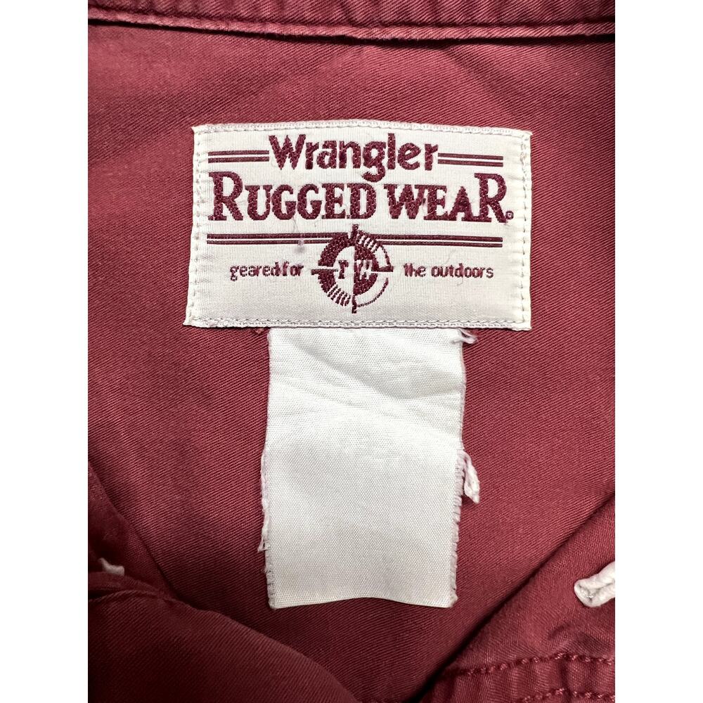 Wrangler Rugged Wear Men's Button Down Long Sleeve Shirt Granola Outdoor - Picture 4 of 8